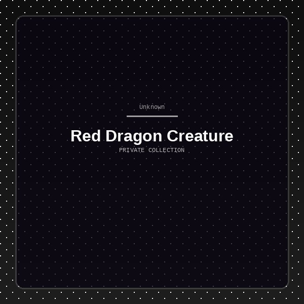 Red Dragon Creature statue by Kami Arts